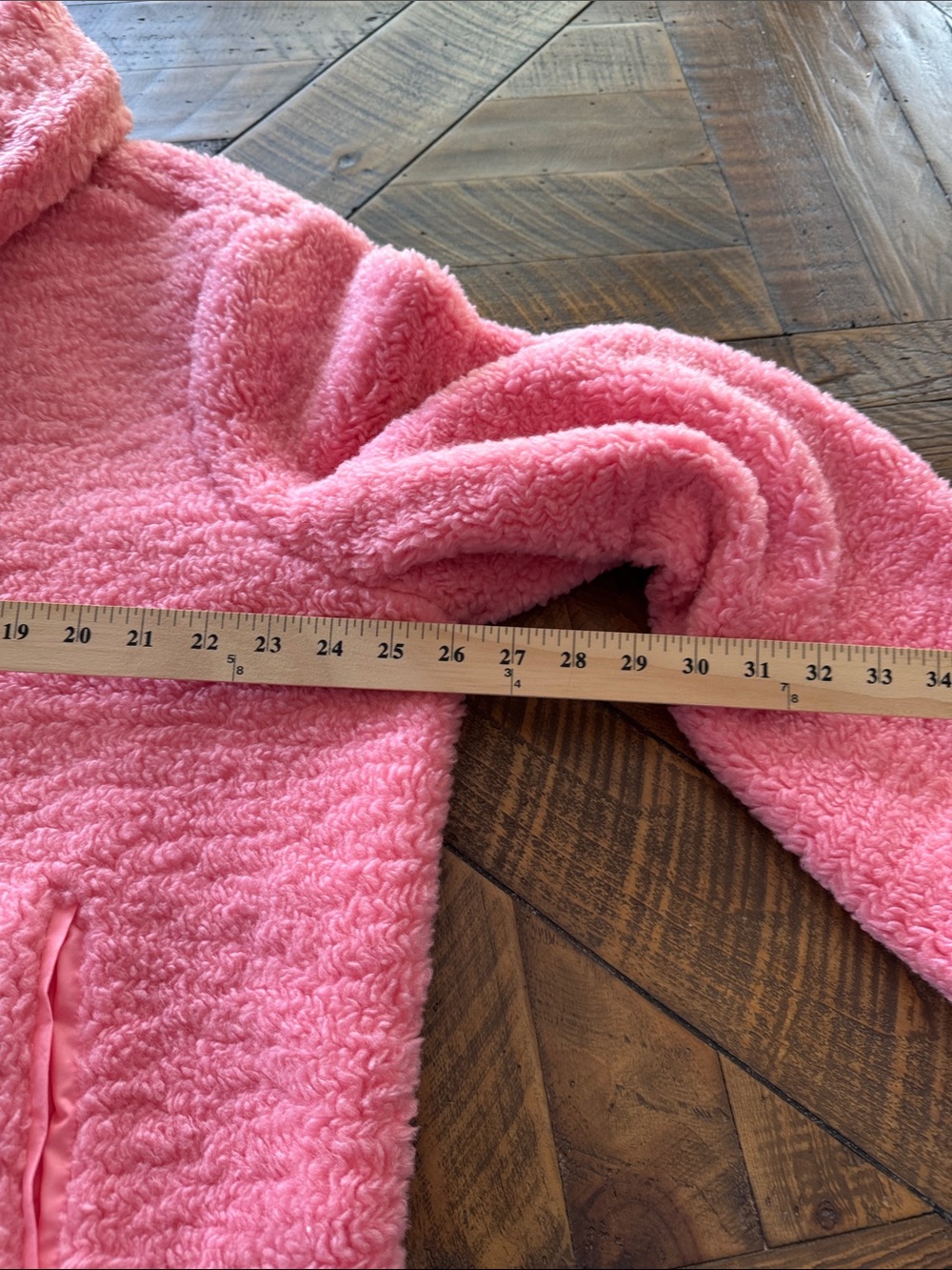 GeeGee Pink Faux-Shearling Toggle Jacket Sz 1XL - Picture 6 of 7